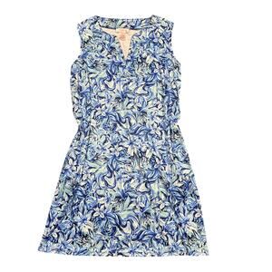 Stella Parker Collection Blue Floral Sleeveless Dress